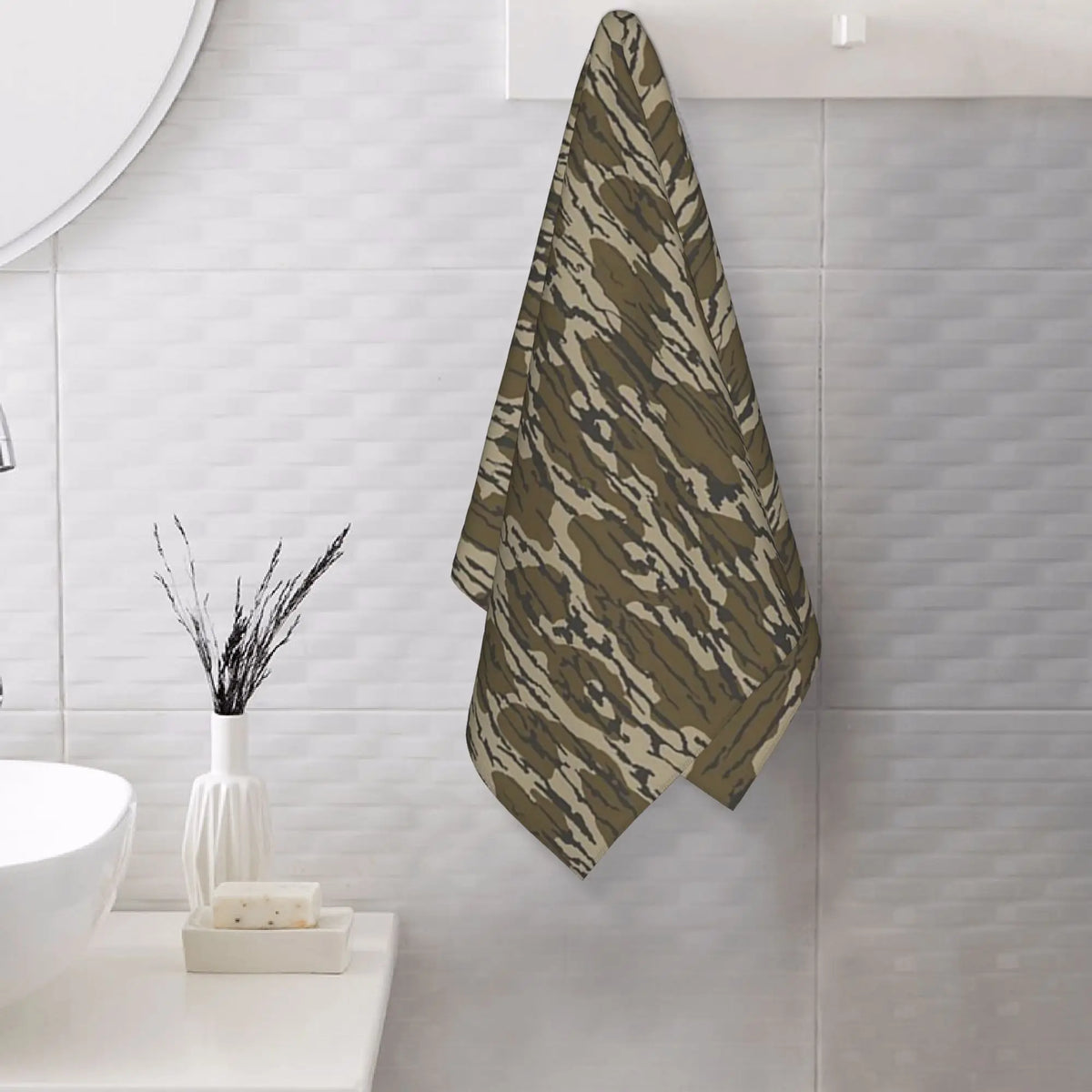 Quick Dry Camo Bath Towel