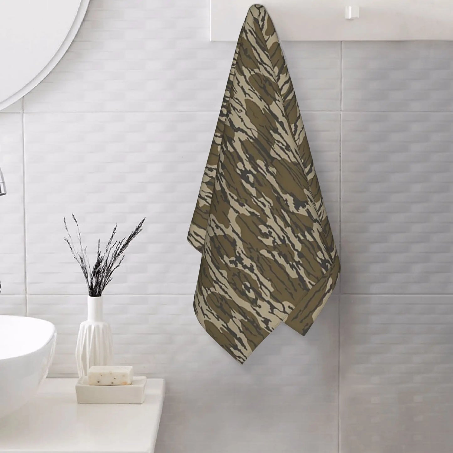 Quick Dry Camo Bath Towel